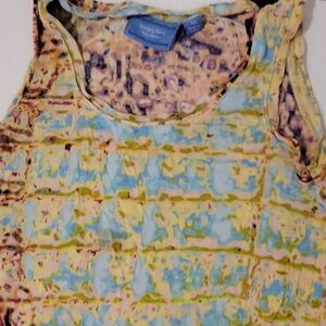 Vera Wang Multicolor Sleeveless Blouse